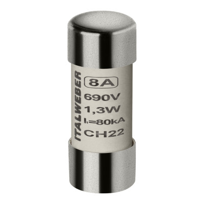 Запобіжник циліндричний Italweber CH22 8A gG 22x58 690В