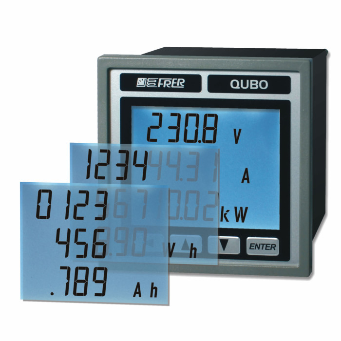 Аналізатор мережі FRER QUBO DC, RS485, 220V живл. 80-260 Vac/dc, пульс - Q72C3LX60MD2HO