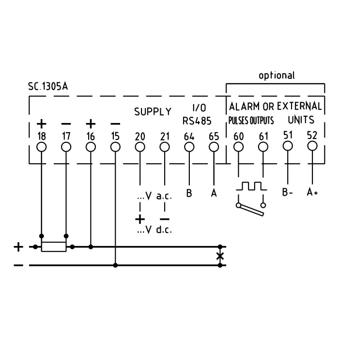 Аналізатор мережі FRER QUBO DC, RS485, 220V живл. 80-260 Vac/dc, пульс - Q72C3LX60MD2HO