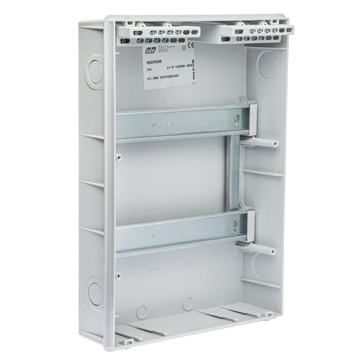 BM24PO/RR Корпус розподільчий внутр. біле вікно ORO,2x12 модуля 373x283x97, IP40, з шинами N і PE