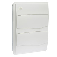 Корпус розподільчий внутр. IDE біле вікно ORO, 2x12 модуля 373x283x97, IP40, з шинами N і PE
