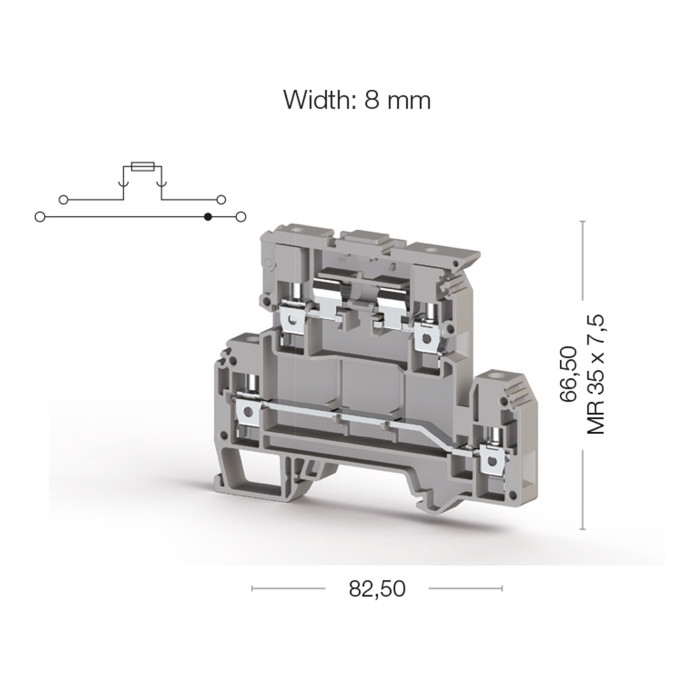 Клема Klemsan AVK Під запобіжник 4 мм - 0.0.0.3.53309