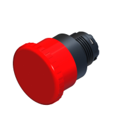ECX 4135 Грибоподібна кнопка без засувки – ø 40 мм – ЧЕРВОНА – IP65