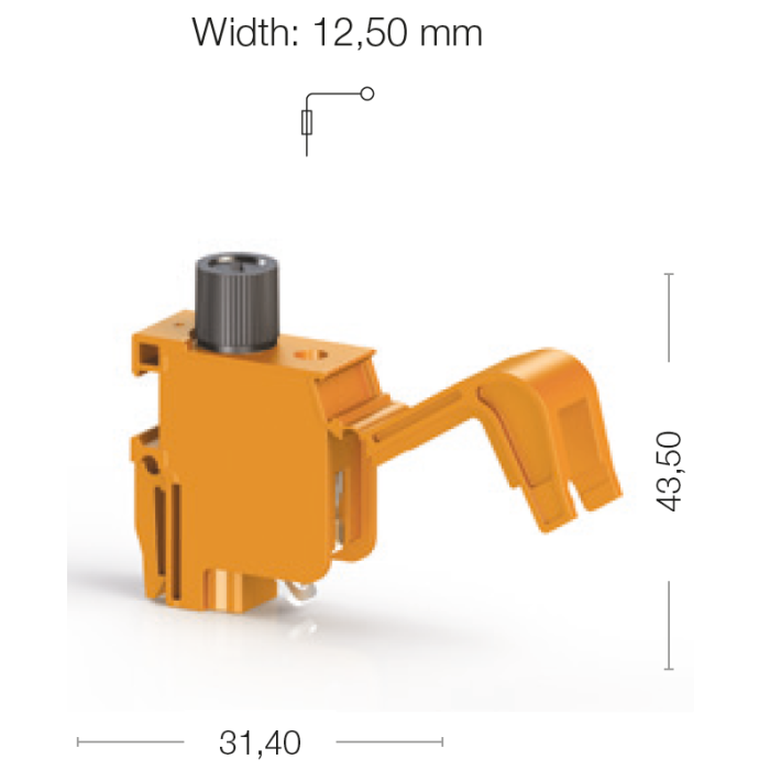 Клема Klemsan TRV Для підключення трансформаторів 4 мм - 0.0.0.4.22027