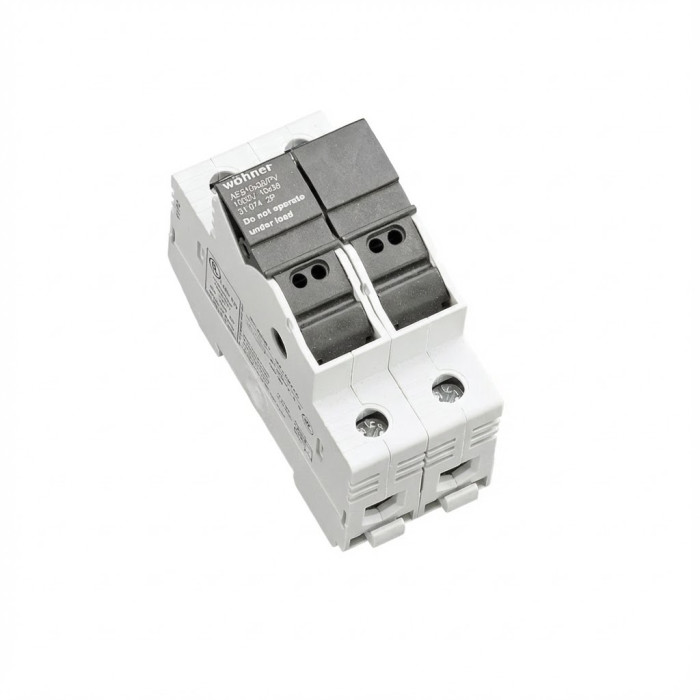 Утримувач запобіжників Woehner Ambus 10х38 2р - 31974