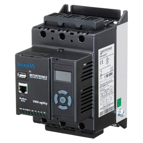 Цифровий пристрій плавного пуску Motortronics VMX-AGILITY 35A/18.5 kW, 200-600 VAC