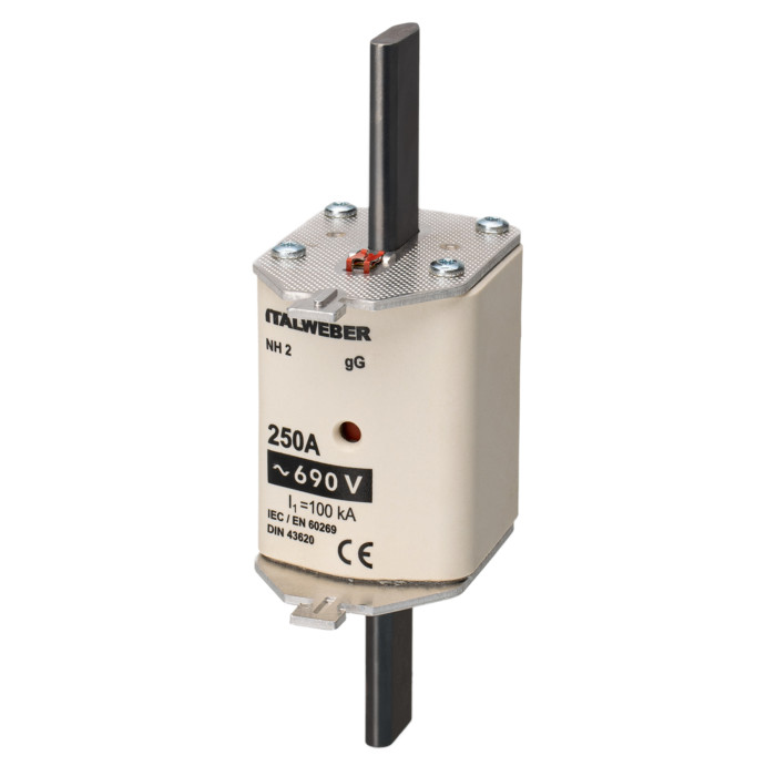 Ножовий запобіжник Italweber gG NH2 250A - 1620250