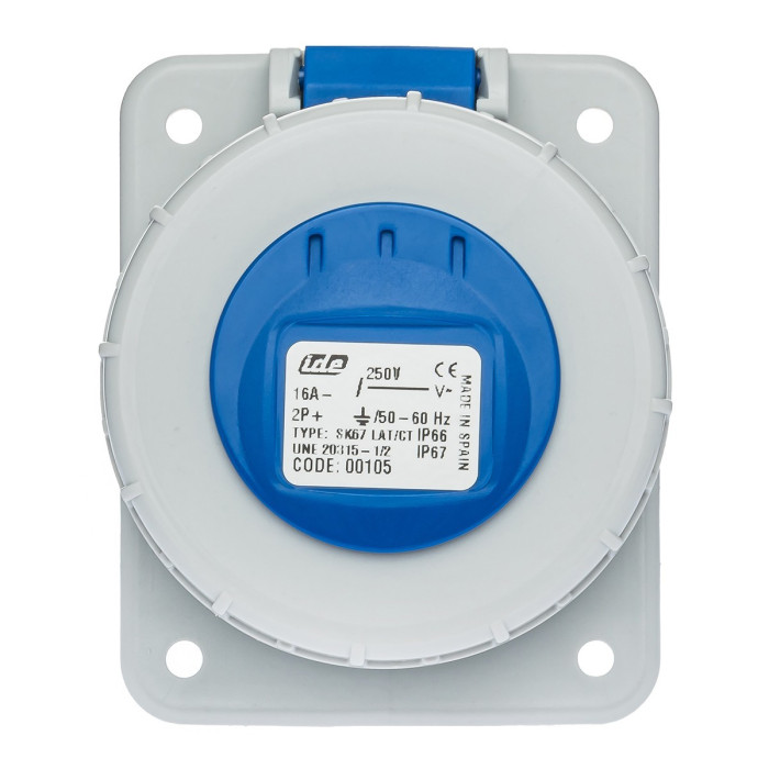 Розетка настінна IDE SCHUKO 2P+E 16 А 250 В IP67 - 00105