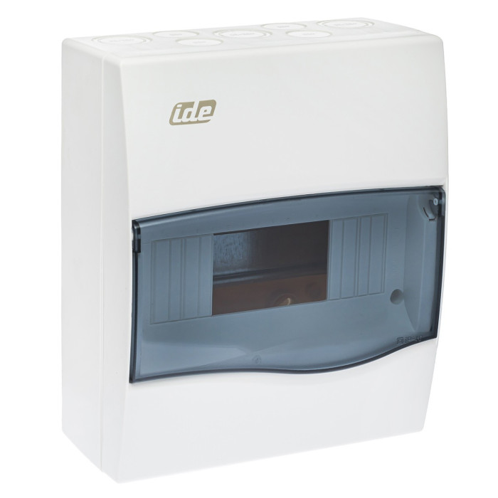 BV8PT/RR Корпус розподільчий Combi,1x8 модуля 228x191x99, IP40, з шинами N і PE