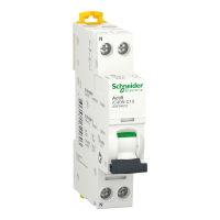 Автоматичний вимикач, Acti9 iC40N, 1P+N, 10 A, крива C, 6000 A (МЕК 60898-1), 10 кА (МЕК 60947-2)