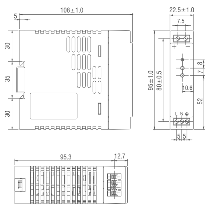 Блок живлення IMO BPS-1 15 Вт 24В DC 0.65 А - BPS-1-15-24DC