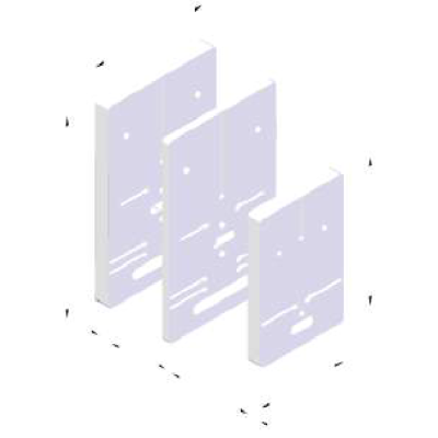 Монтажна плата для лічильника 3Ф 200х326 низька12,5мм JAKMET P-PC