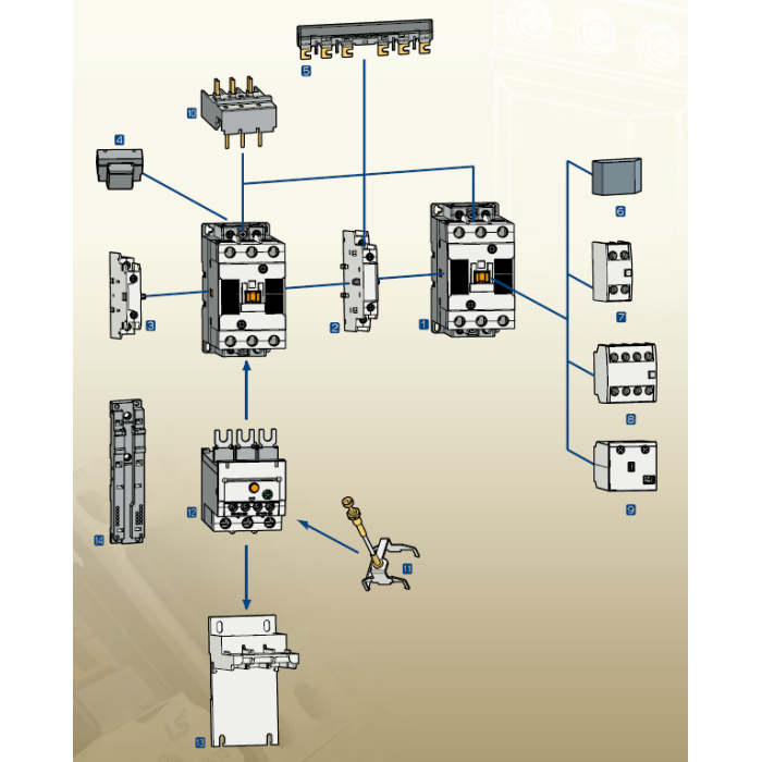 83361634048 Додатковий контакт AUX CONTACT UNIT,UA-4,2A2B, EXP