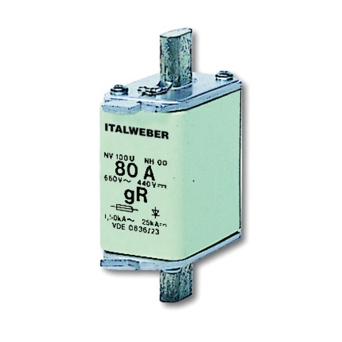 Ножовий запобіжник Italweber gR/aR NH00 25A - 1543025