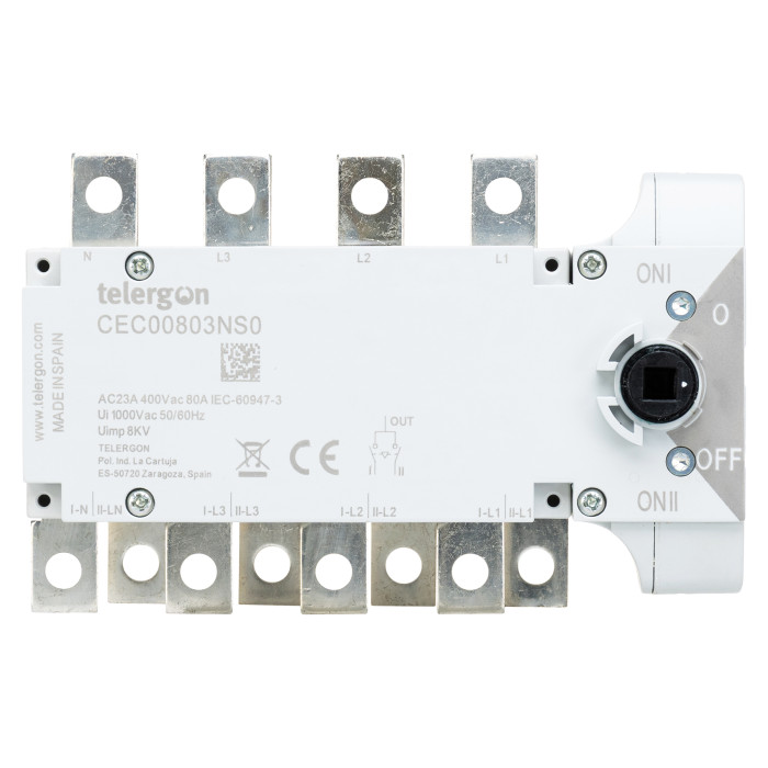 Перемикач TELERGON 3P+N 80A - CEC00803NS0