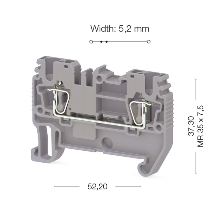 Клема Klemsan SRD Прохідна 2.5 мм - 0.0.0.3.11059