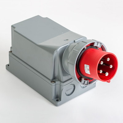 Настінна вилка IDE MUNDIAL 3P+N+E 125 А 200/346–240/415 В IP66-67