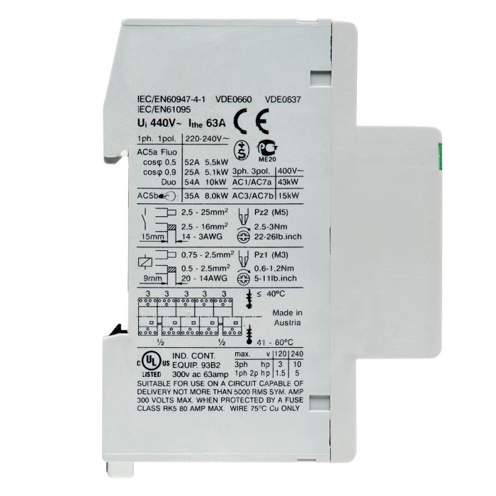 Модульний контактор Benedict R63 63A 220-240 - R63-31 230