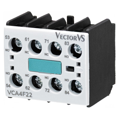 Додатковий контакт фронтальний Vector VS VCA 2NO+2NC для VCN 9...70