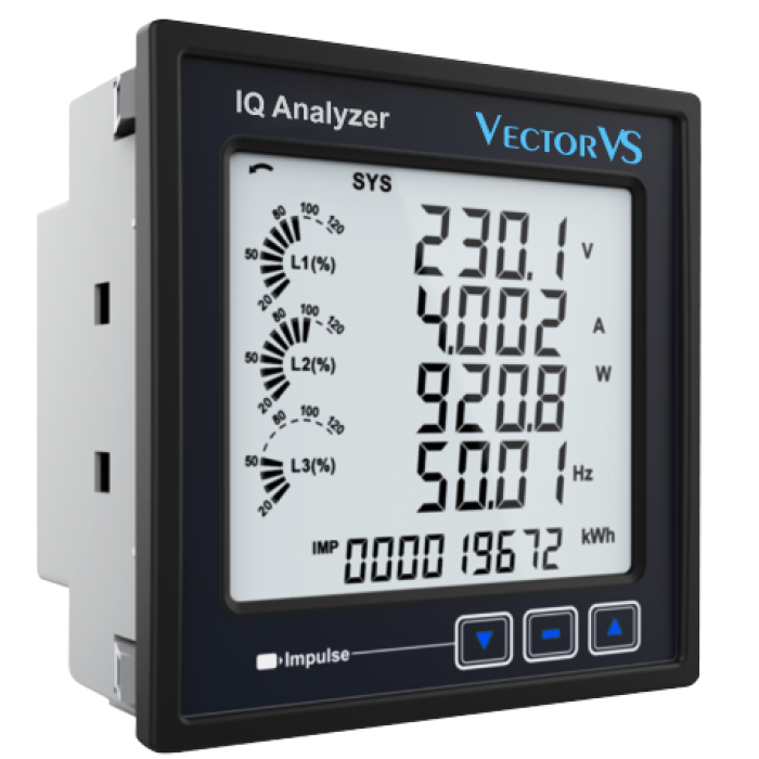Аналізатор мережі IQ RS485 USB 8Mb 2 прог. вих. cl 0,2S 3Ph