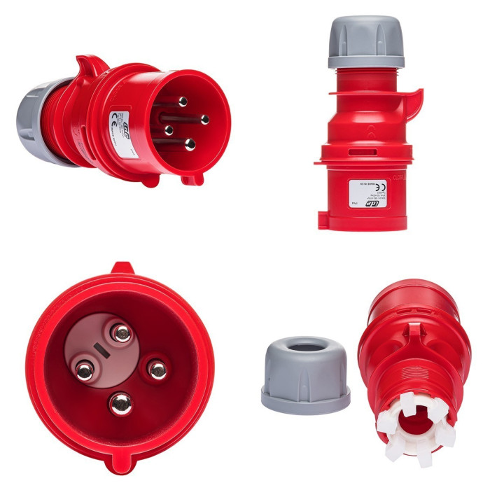 Реверсивний штепсель IDE MUNDIAL 3P+E 32 А 380–415 В IP44 - 08503