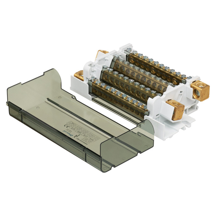 Розподільчий блок Vector VS VJB-412/160M1 на DIN-рейку, 160A, 12 виходів