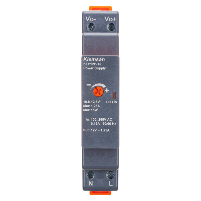 Блок живлення на DIN-рейку KLP1Ph 12V DC 1.25A 15W