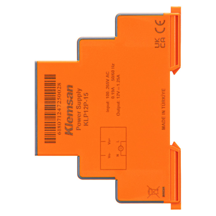 Блок живлення на DIN-рейку KLP1Ph 12V DC 1.25A 15W