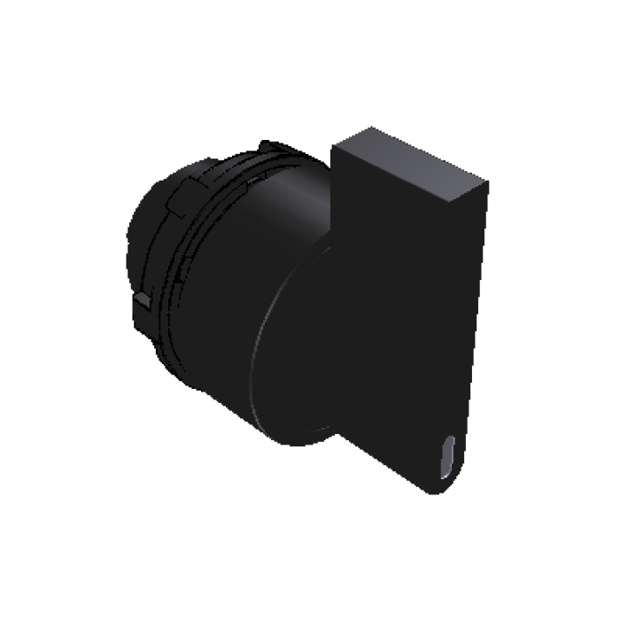 ECX 4370 Селектор з довгим важелем – ЧОРНИЙ – IP65, 3 фіксовані положення