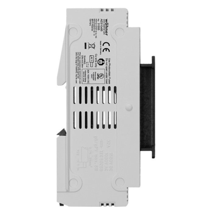 31555 Утримувач запобіжників для геліоенергетики 10х85 1р, 32A/1500VDC