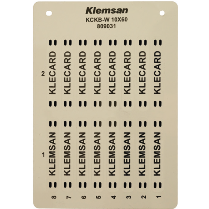 0.0.0.8.09030 Маркування на провід KCKB-W 20x25 (діам.каб. 2-10 мм)(1 компл = 20 шт | пак = 20 комп)