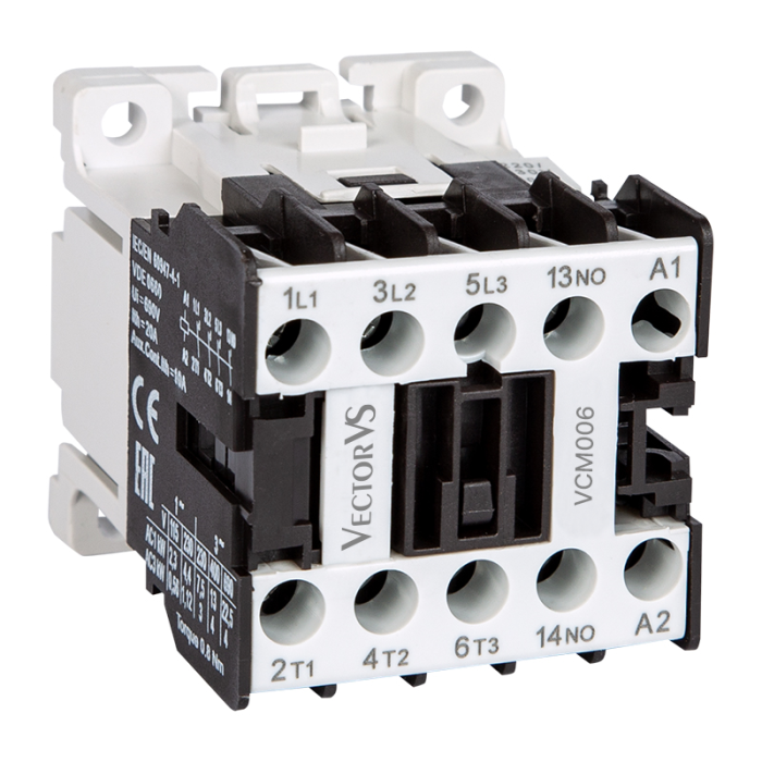 Мініконтактор VCM 6A 230V AC 3NO+NC