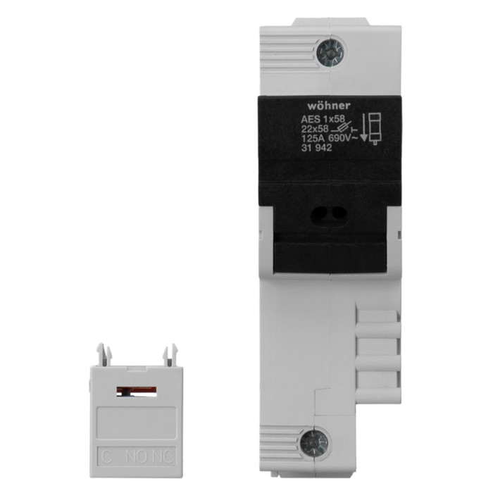 31942 Утримувач запобіжників Ambus 22х58 1р з сигналізацією 100 А