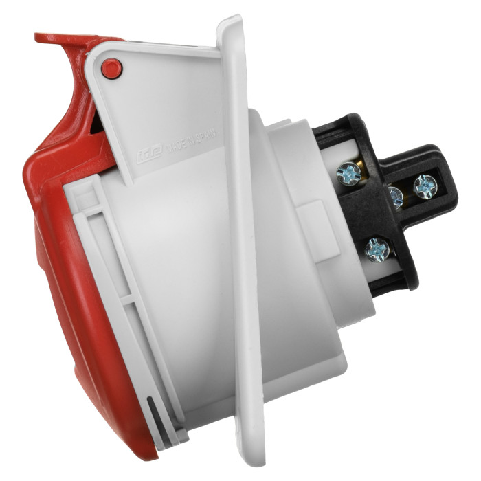 Розетка настінна IDE MUNDIAL 2P+E 16A 380–415V IP44