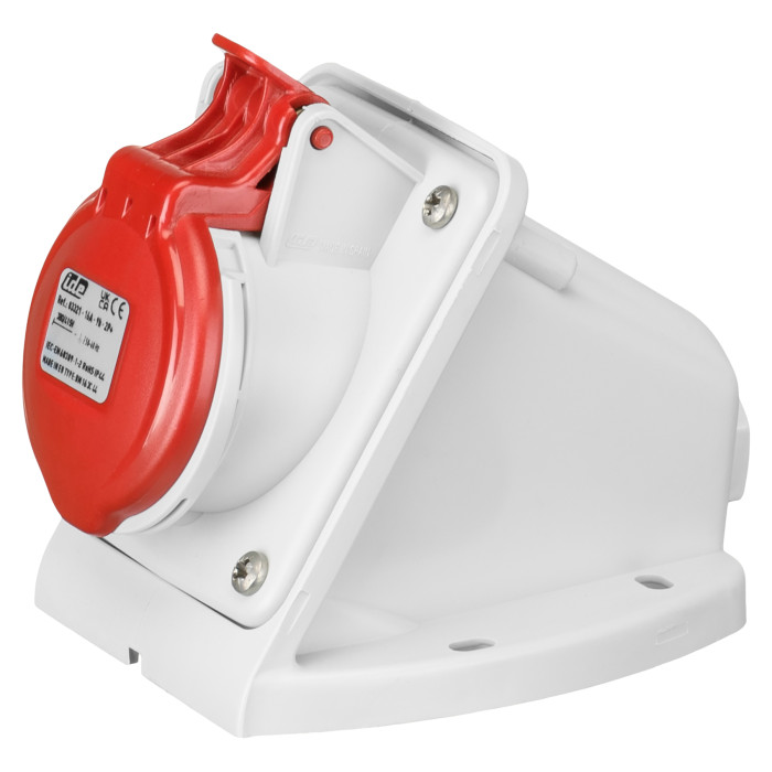 Розетка настінна IDE MUNDIAL 2P+E 16A 380–415V IP44