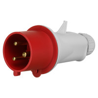 Вилка кабельна IDE MUNDIAL 2P+E 32A 380–415V IP44