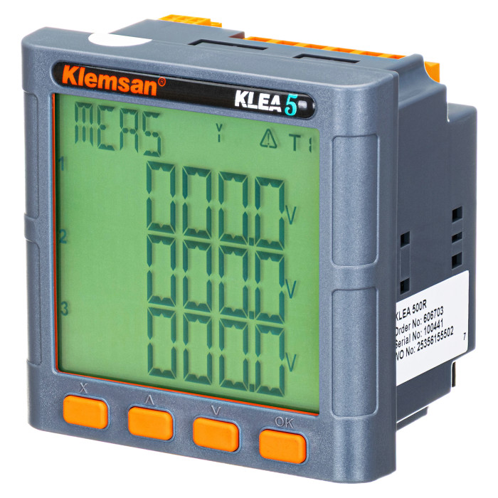 0.0.0.6.06704 Аналізатор мережі KLEA 506R RS-485 + 2R/O + 2D/O + 2D/I