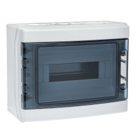 Пластиковий щит IDE ECOLOGY, 1x12 модулів IP65, в компл. шинами N і PE