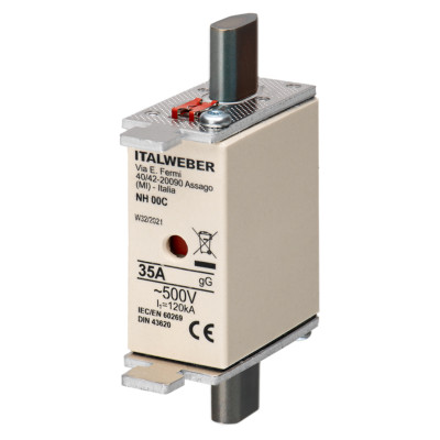 Ножовий запобіжник Italweber gG NH00C 35A