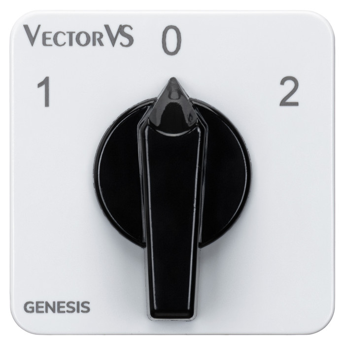 Кулачковий перемикач GC 40A 2P схема 52 (1-0-2)