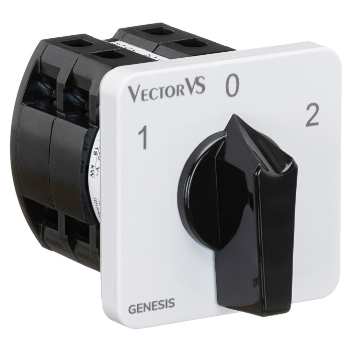 Кулачковий перемикач GC 40A 2P схема 52 (1-0-2)