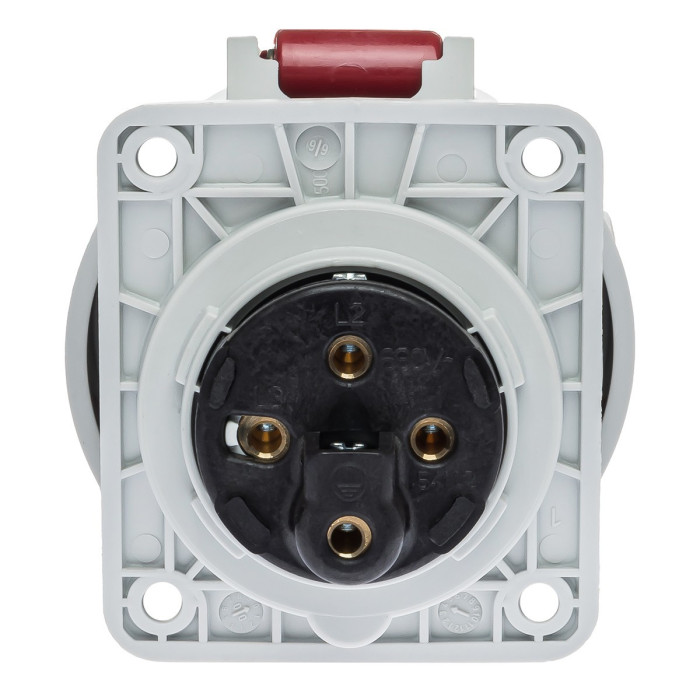 Розетка вбудована похила IDE MUNDIAL 3P+E 16 А 380–415 В IP66-67 - 03802