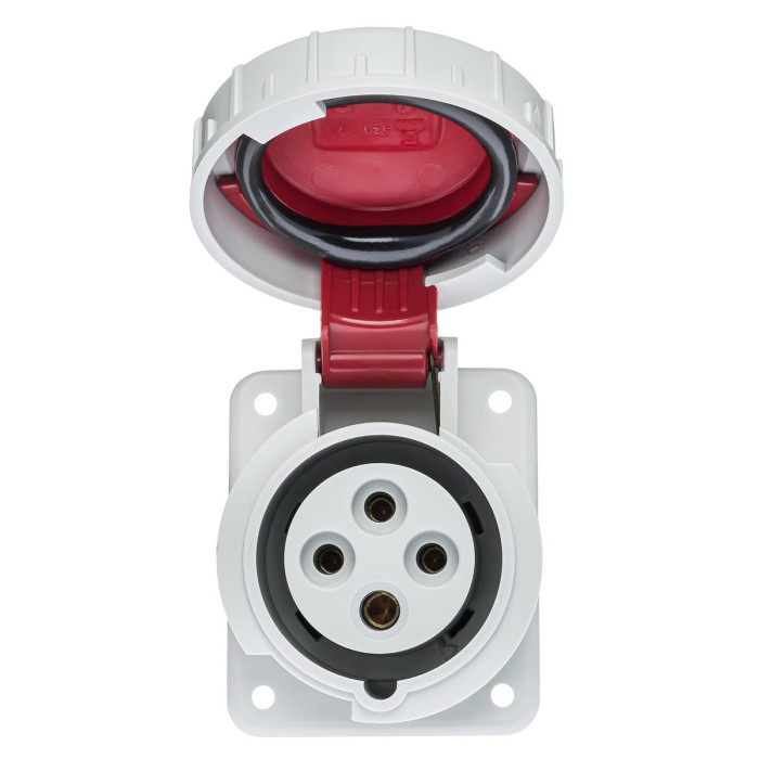 Розетка вбудована похила IDE MUNDIAL 3P+E 16 А 380–415 В IP66-67 - 03802