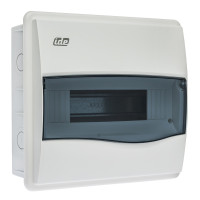 BM12PT/RR Корпус розподільчий внутр. прозоре вікно ORO,1x12 модуля 248x283x97, IP40, з шинами N і PE