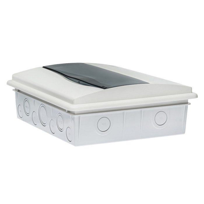 BM12PT/RR Корпус розподільчий внутр. прозоре вікно ORO,1x12 модуля 248x283x97, IP40, з шинами N і PE