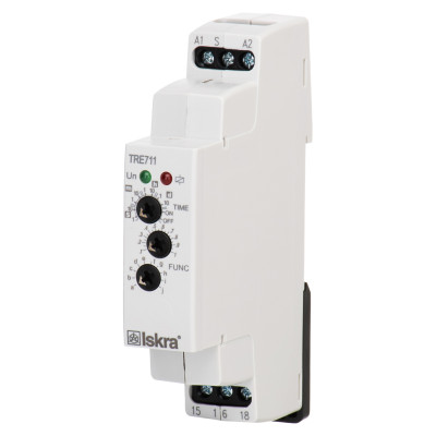 Реле часу ISKRA TRE 711 UNI 16A/АС1 1 перекидний контакт 12-240V AC/DC