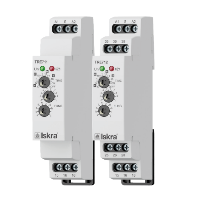 786053058000 Реле часу TRE 711 UNI 16А/АС1 1 перекидний контакт 12-240 V AC/DC