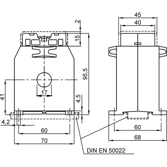 Трансформатор струму високоточний FRER TAC071 100 А 15 × 5 100/5 - TAC071100Y05