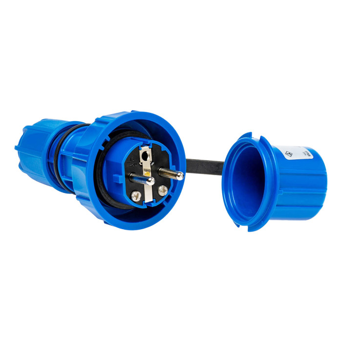 Вилка кабельна IDE SCHUKO 2P+E 16 А 250 В IP66-68 - 00114