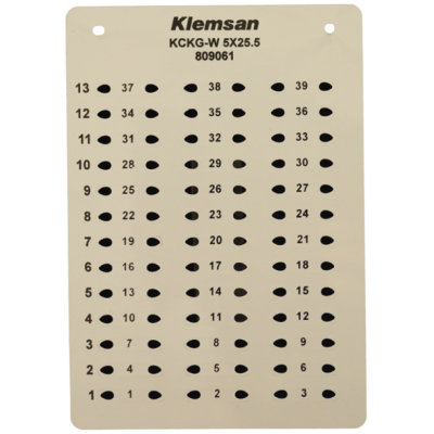 0.0.0.8.09062 Маркування на провід KCKG-W 7x26 (2.5-6 мм²) (1 компл = 33 шт | пак = 20 компл)